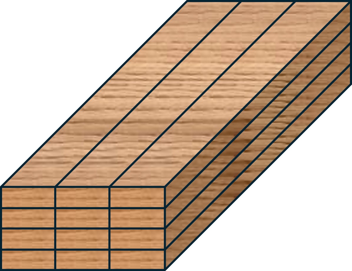 Holzstapel mehrfach